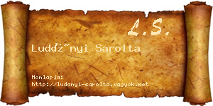 Ludányi Sarolta névjegykártya